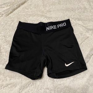Plain Black Nike Pros